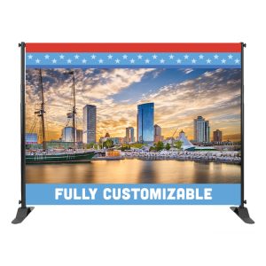 Event backdrop 8ft fabric print plus hardware