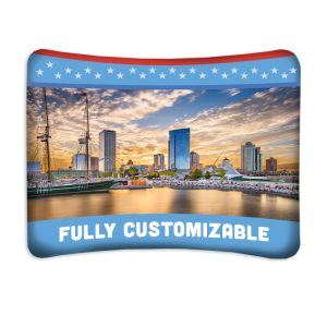 Tube Backdrop Curve. 10FT. Double Sided. Full Set.