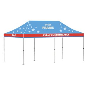 20FT. Tents. (Canopy + Steel Frame).