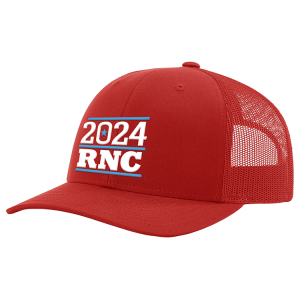 Mesh Back Trucker Baseball Cap - Red