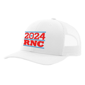 Mesh Back Trucker Baseball Cap -  White