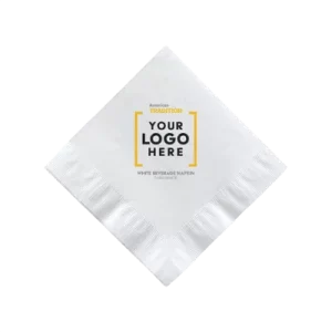 White Beverage Napkins